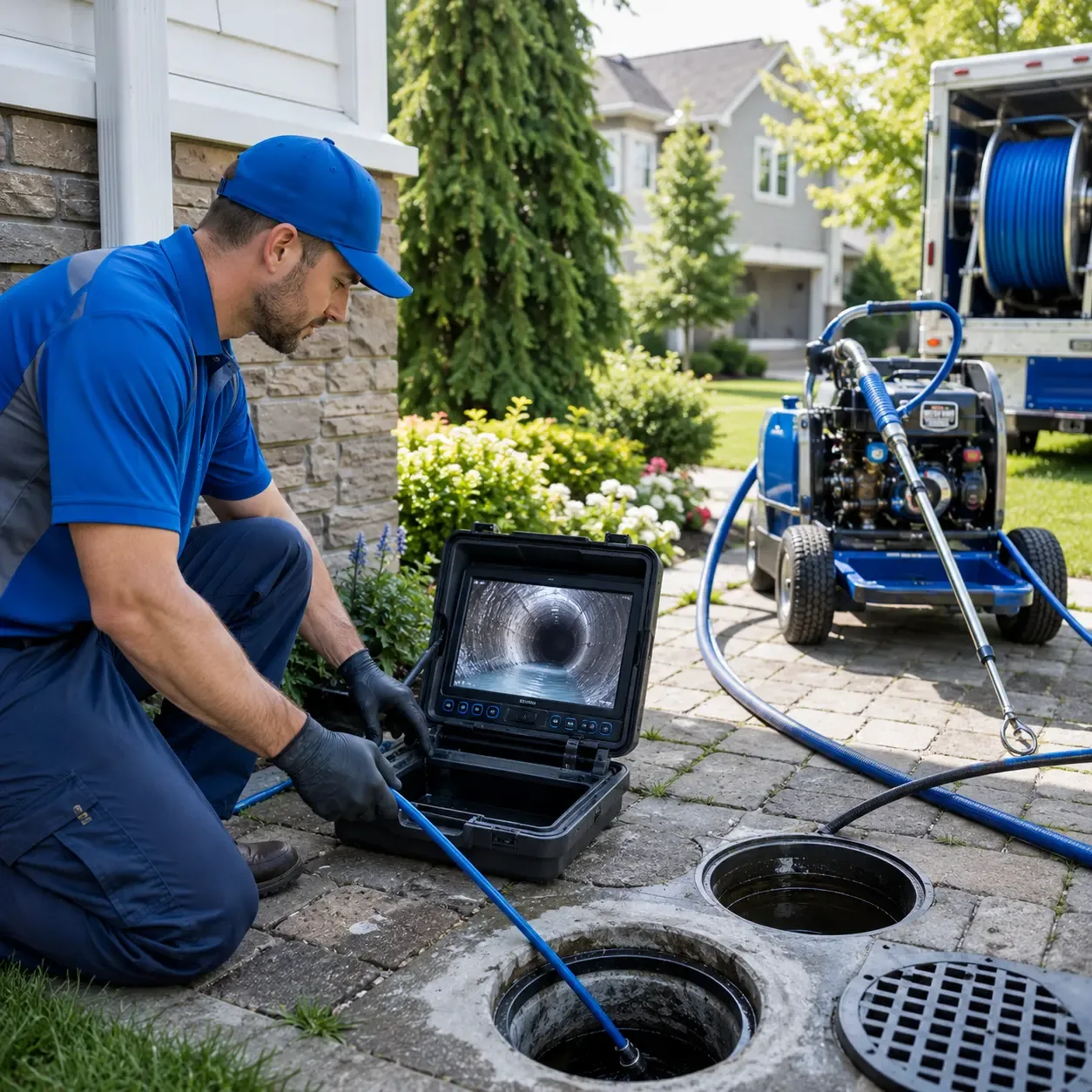 Outdoor drain cleaning professionals serving Churubusco, NY